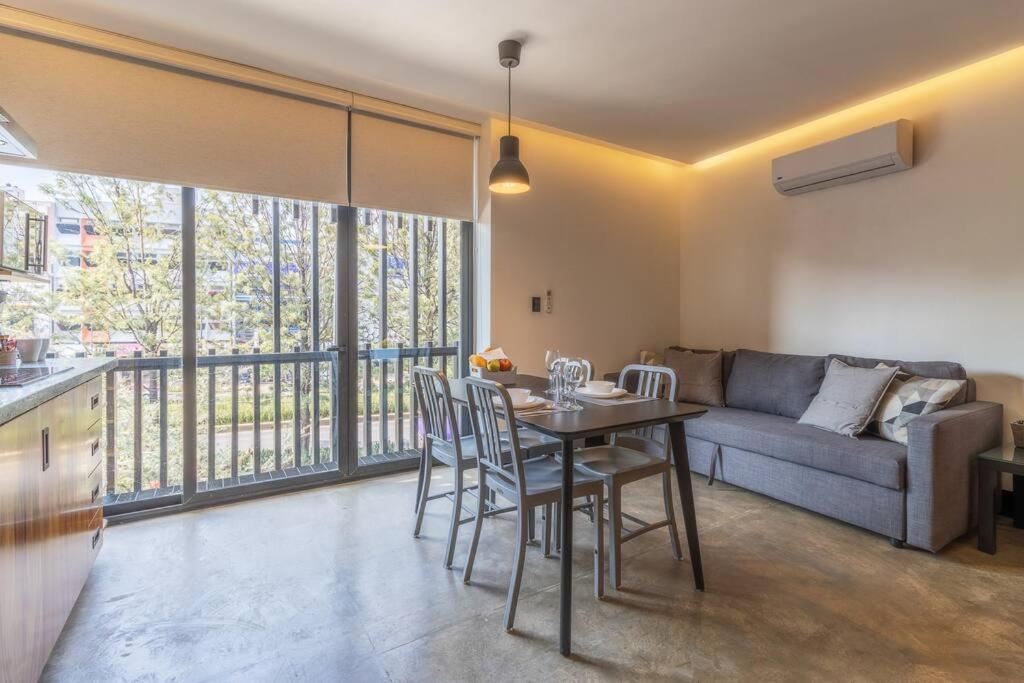 멕시코 시 L304 Studio Apt 2Bdrm 1Bath Fits 6 Ac Rooftop 빌라 외부 사진