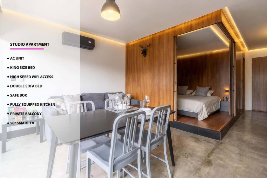 멕시코 시 L304 Studio Apt 2Bdrm 1Bath Fits 6 Ac Rooftop 빌라 외부 사진